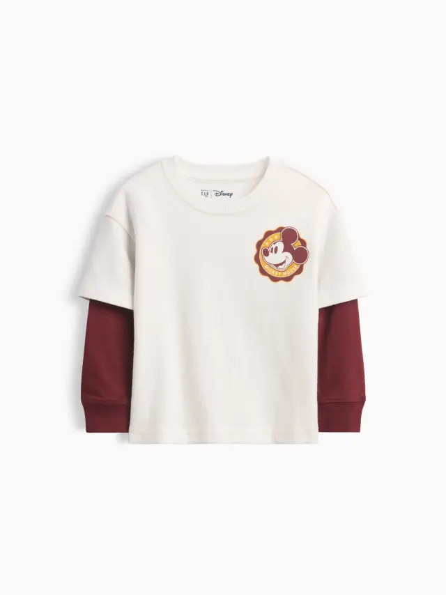 Βρεφική & Νηπιακή Double-Layer Μπλούζα Gap × Disney Radish