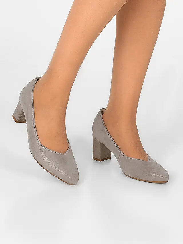 Gabor Γόβες Γυναικείο δέρμα Nubuck Γκρί GAB/32152 13-FUMO 2