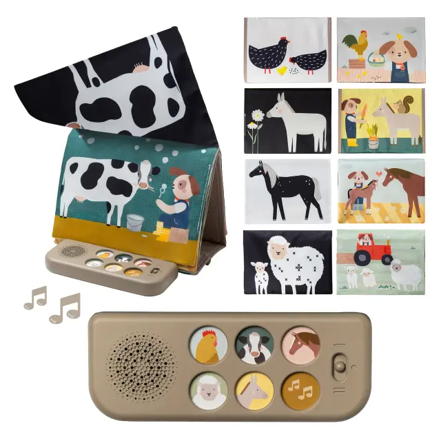 Taf Toys Farm Musical Tummy Time Book