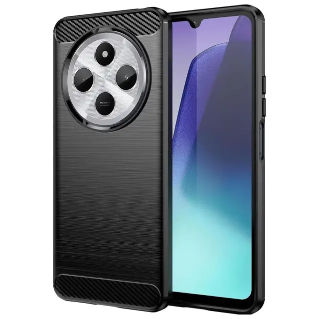 Techsuit - Carbon Silicone - Xiaomi Redmi 14c / Poco C75 - Black