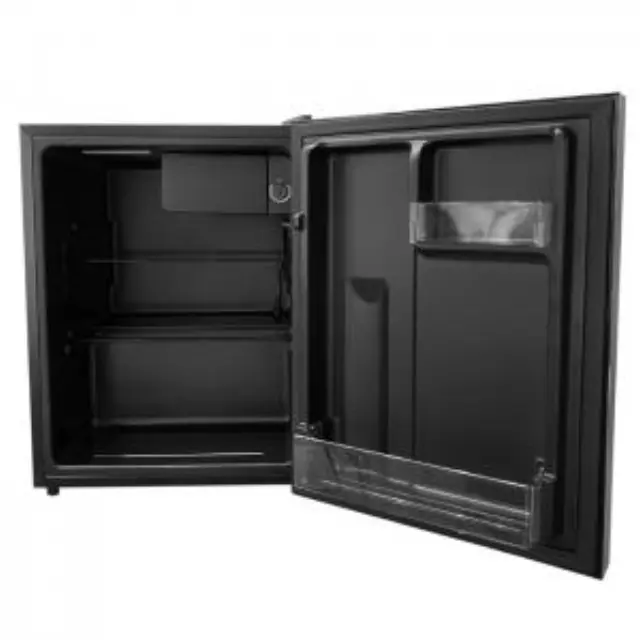 Ψυγείο Mini Bar με εσωτερικό φωτισμό και πρόσοψη επενδυμένη με μαύρο γυαλί, 58L 2