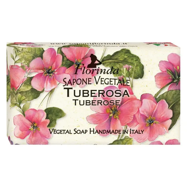 FlORINDA Magic of Flowers Tuberose Vegetal Soap Bar 100g 3.5 oz