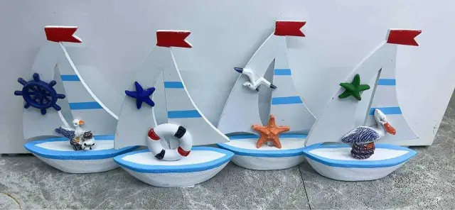 Διακοσμητικό Souvenir Καραβάκι - Σετ 8 τεμάχια - L2026-29ABCD - 125561 2
