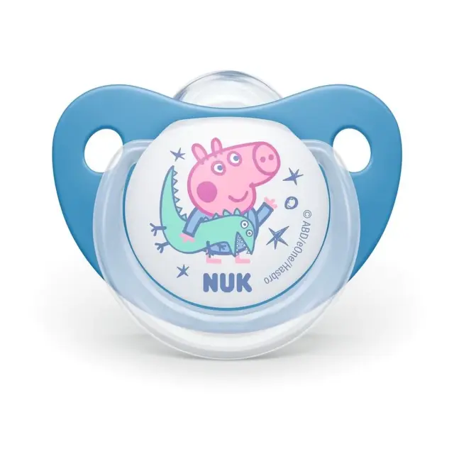 Nuk Peppa Pig Trendline Πιπίλα Σιλικόνης Κατάλληλη Για Τη Γνάθο Χωρίς ΒΡΑ, 6-18 Μηνών, 1τεμ