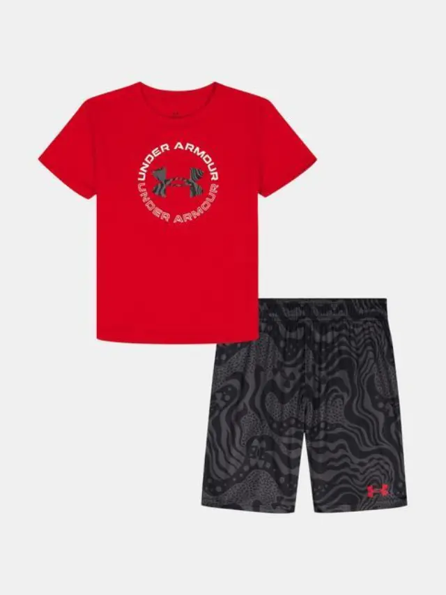Under Armour Tech Printed Ss Set Red UASJI73E-621 - 6-7
