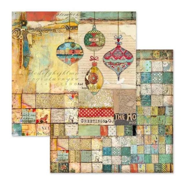 Χαρτί Scrapbooking Stamperia Διπλής Όψης - Christmas Decorations - 31x30cm
