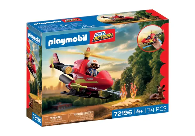 Playmobil 72196 - Action Heroes Ελικόπτερο Πυροσβεστικής 2
