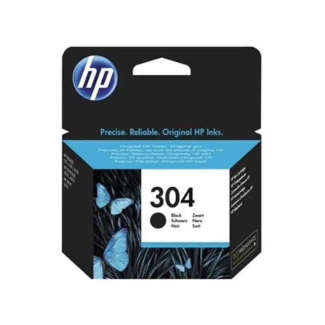 HP 304 Γνήσιο Μελάνι Εκτυπωτή InkJet Μαύρο (N9K06AE)