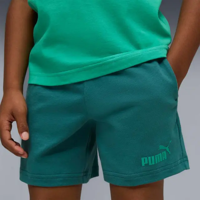 Puma Kids Essentials 1 Color No1 Logo Tee and Shorts Set Πράσινο 685240-40 (Puma) 3