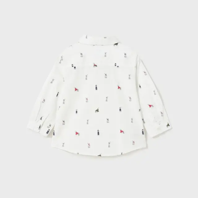 Baby 6 μηνών έως 4 ετών Πουκάμισο σταμπωτό Better Cotton λευκό - 12M 3