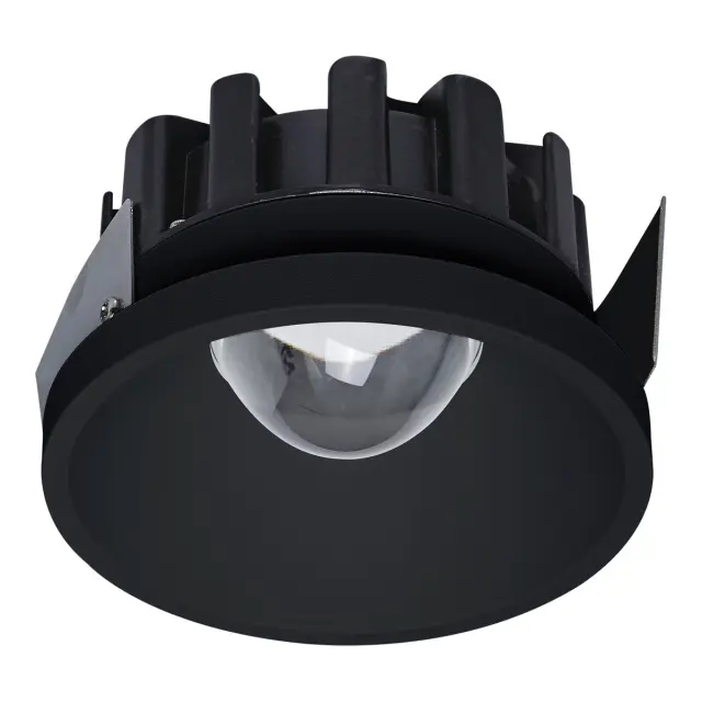 Poc 04435/B/C/98 Χωνευτό φωτιστικό οροφής led 17W 4000K IP44 ø9.8cm μαύρο