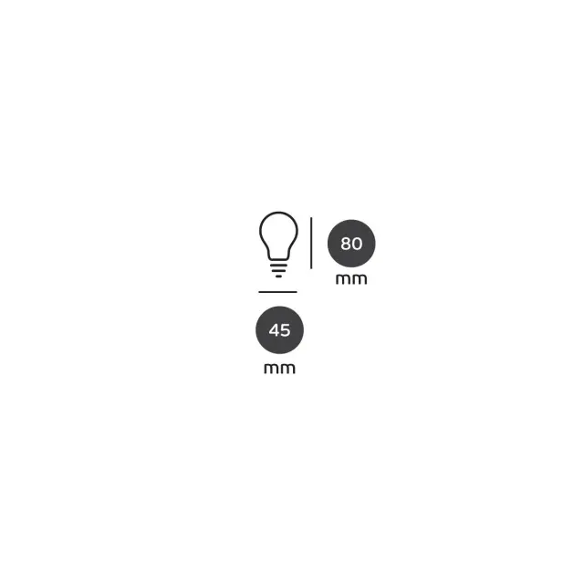 5 Τεμάχια Λάμπες led E27 μίνι σφαίρα Filament ασημί 4.5W 2700Κ Dimmable 05121/D/E/ST/W 2