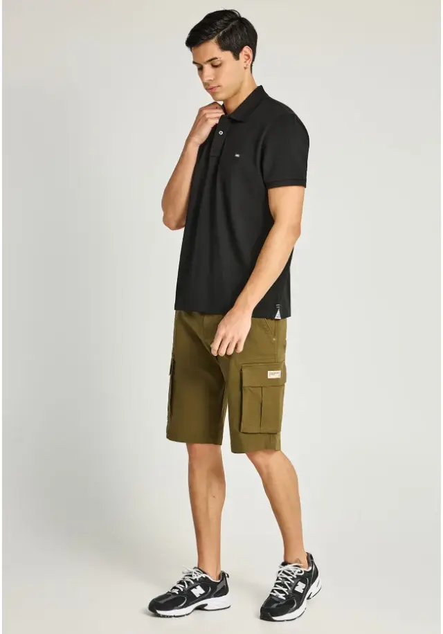 Funky Buddha Polo T-Shirt Black FBM013-001-11 - M 2