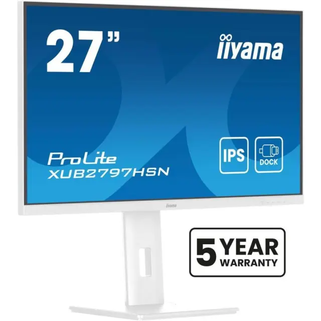 iiyama ProLite XUB2797HSN-W2 computer monitor 68.6 cm (27") 1920 x 1080 pixels Full HD LED White