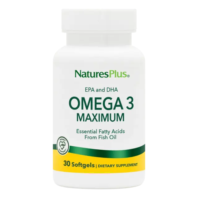 Nature's Plus Omega 3 Maximum Ιχθυέλαιο 30 μαλακές κάψουλες