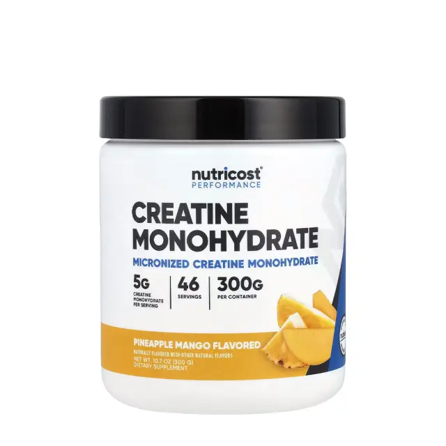 Nutricost Creatine Monohydrate Powder Pineapple Mango, 300 g