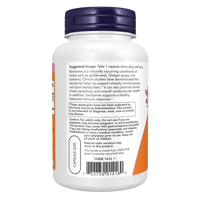 Now Foods Berberine HCl 500 mg Veg Capsules 3