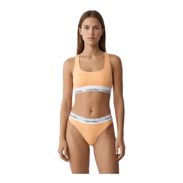Calvin Klein Γυναικείο Brazil Icon Cotton Modal, Χρώμα Peach Bliss - M 3