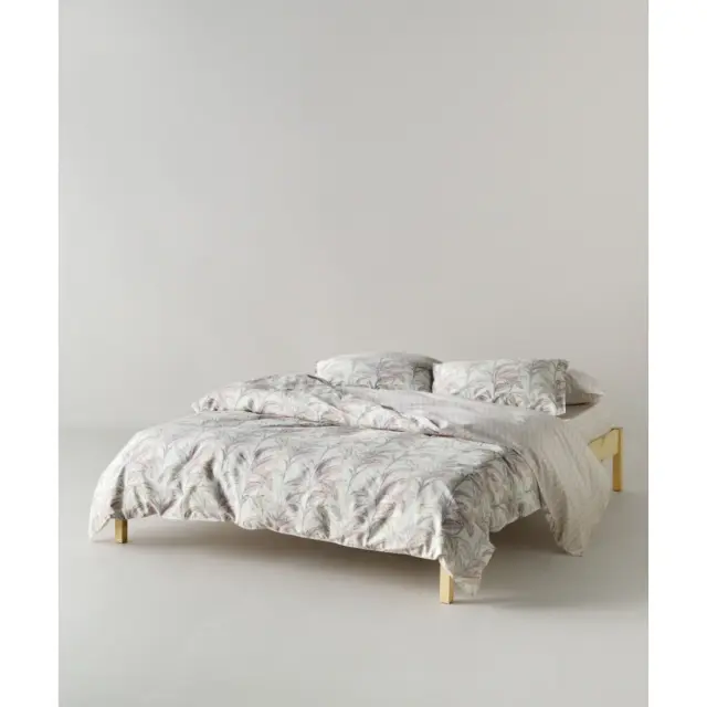 Σετ Σεντόνια Υπέρδιπλα 4 Τεμαχίων Kentia Kernel 20 Cream-Pink-Grey 240x270