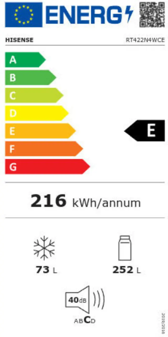 Hisense RT422N4WCE Ψυγείο Δίπορτο 325lt NoFrost Υ169.6xΠ59.5xΒ65εκ. Inox 2