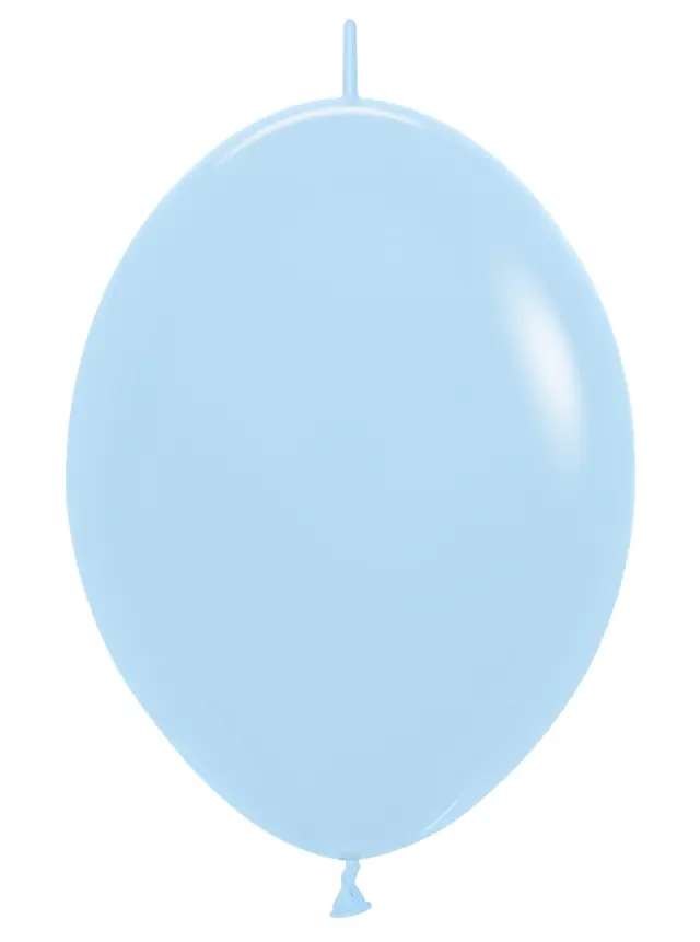 Μπαλόνια λατεξ Link 12 Σιελ / 50 τεμ - Pastel Matte Blue