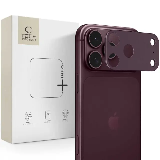 Tech-protect Camalloy Fit+ iPhone 18 Pro Burgundy