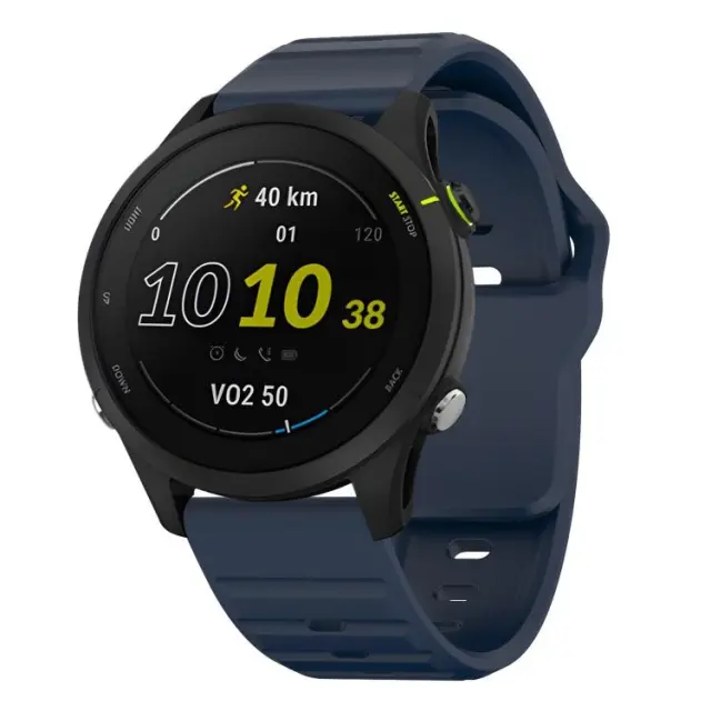 Λουράκι Wave Pattern για Smartwatch 22mm-Dark Blue OEM