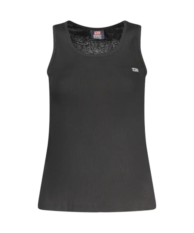 Norway Nautical School - Γυναικείο T-shirt Αμάνικο Rib 856220-BLACK Μαύρο 3