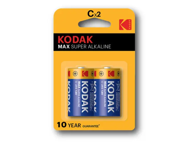 Αλκαλικές μπαταρίες Kodak MAX SUPER - C - 1.5V - 2 Τεμάχια1001567