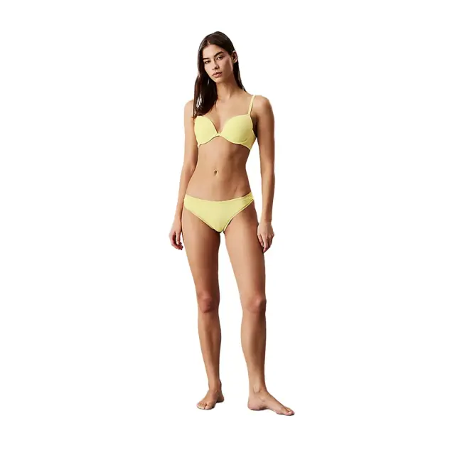 Calvin Klein Γυναικείο Σουτιέν Push-Up Plunge, Χρώμα Pale Lime Yellow 3