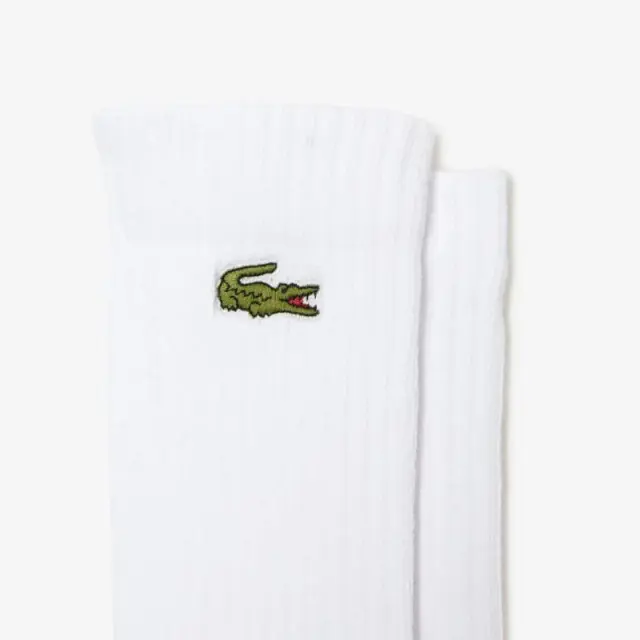 Σετ 3 High-Cut Ψηλές Κάλτσες Lacoste RA4182-LZ92 Λευκό - 39-42 2