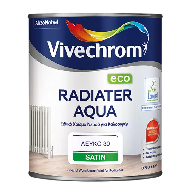 VIVECHROM RADIATER AQUA ECO ΟΙΚΟΛΟΓΙΚΟ ΧΡΩΜΑ ΚΑΛΟΡΙΦΕΡ 750ML ΣΑΤΙΝΕ