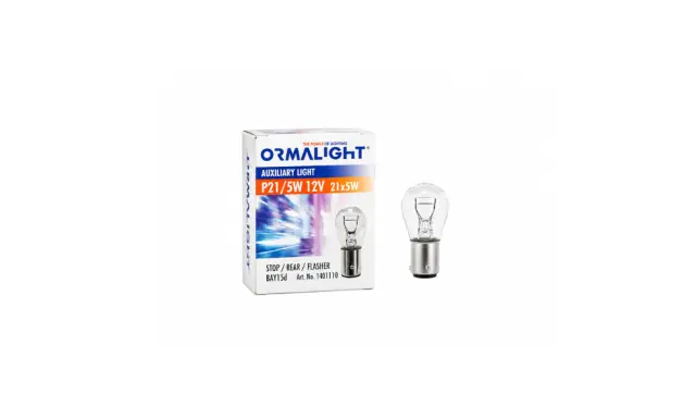 ΛΑΜΠΑ ΔΙΠΟΛΙΚΗ ΜΕ ΚΑΛΥΚΑ P21/5W 12V BAY15d