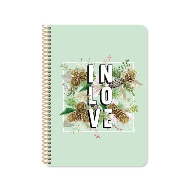 Diakakis Τετράδιο Σπιράλ Blossom Love 17x25 2 θέματα (000050443) 2