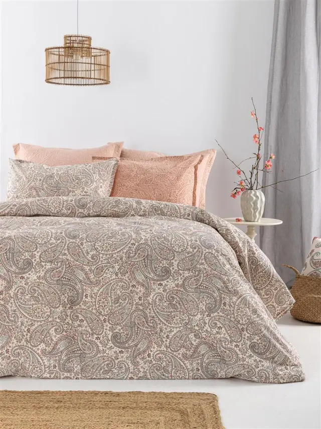 Σετ Σεντόνια 270x260 King Size Estella Palamaiki STE101 Σάπιο Μήλο-Καφέ Χωρίς Λάστιχο50% Tencel-50% Βαμβάκι