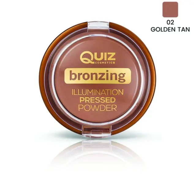Quiz Bronzing Illumination Pressed Powder Golden Tan N02 12gr