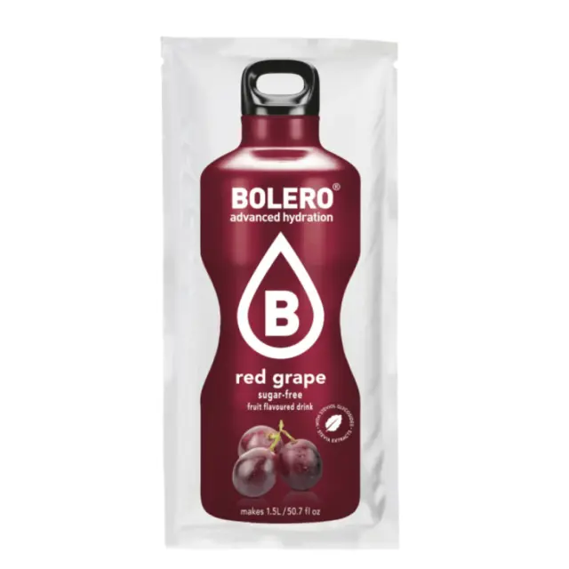Bolero Red Grape Flavoured Drink Mix Powder 9gr