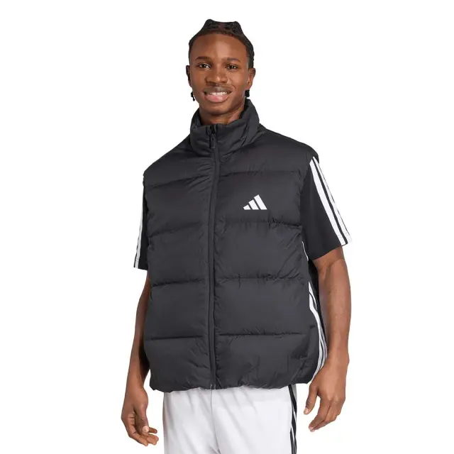 adidas Sportswear Men's Essentials 3Stripes Climawarm Puffer Down Vest Jacket Μαύρο JM4078 (adidas Sportswear)