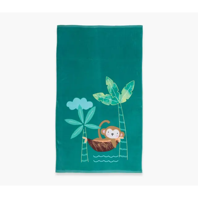 Nef-Nef Homeware Παιδική Πετσέτα Θαλάσσης Tropical Monkey 70x120 Green