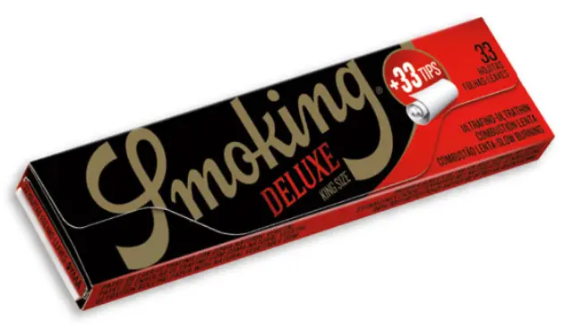 Smoking Χαρτάκια - Deluxe - Μαύρο - King Size με Τζιβάνες