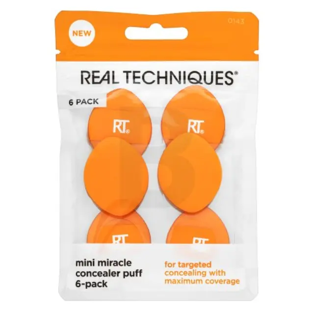 Real Techniques Mini Miracle Concealer Puff 6 Pack makeup sponge