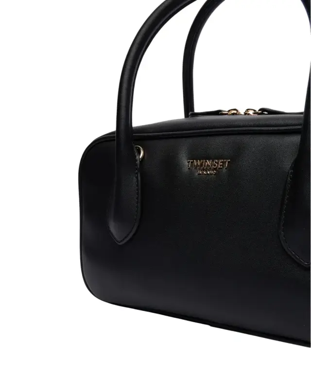 Twinset - Γυναικεία Τσάντα Medium Bowler Bag 252TD8062-00006 Μαύρο 3