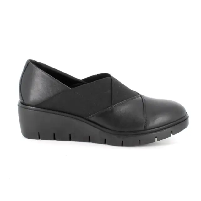 Imac Μοκασίνια-Loafers Γυναικείο δέρμα Μαύρο IMA/855470 NERO