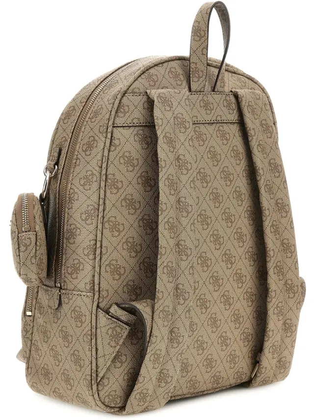 GUESS Power Play Latte Logo Γυναικεία Τσάντα Backpack Μπεζ/Καφέ (HWSL9006330-LTL) 2