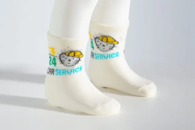 Socks Baby Car Service Εκρού