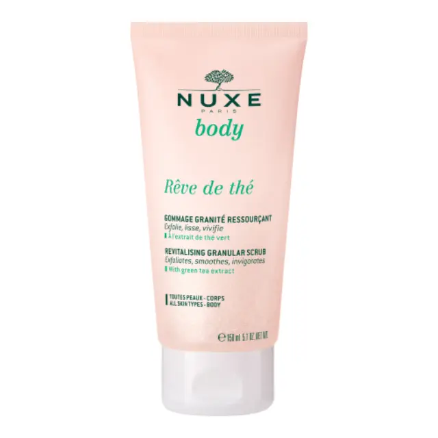 Nuxe Reve de The Revitalising Granular Scrub Απαλό Αναζωογονητικό Απολεπιστικό Σώματος με Άρωμα Πράσινου Τσαγιού, 150ml