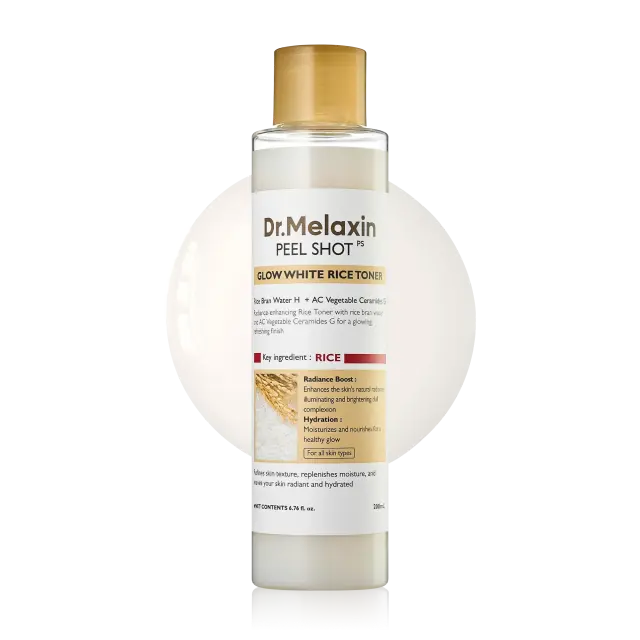 Dr.Melaxin Peel Shot Glow Rice Toner Τονωτική λοσιόν με εκχύλισμα ρυζιού 200ml