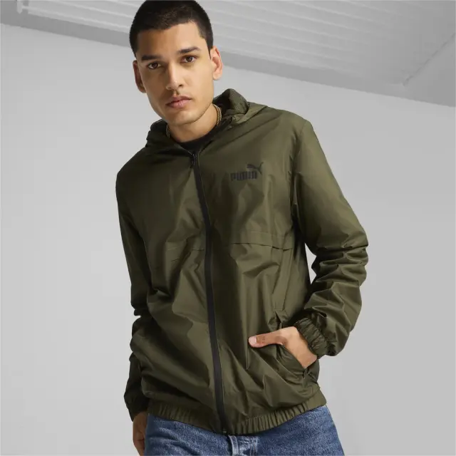 Puma Solid Windbreaker Dark Olive 847484-70 - S