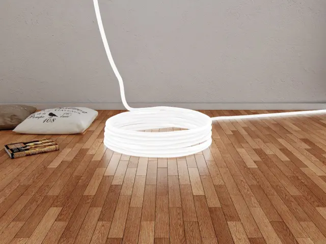 Round 25 Keiso 24/2835W/C/240 ταινία στρογγυλή Neoflex Led 4000K IP67 Άσπρο