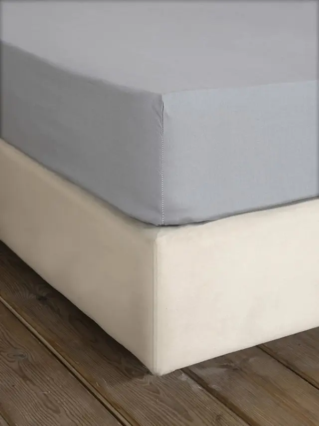 Σεντόνι King Size (180x200+32) Με Λάστιχο Unicolors Ultimate Gray βαμβακερό nima